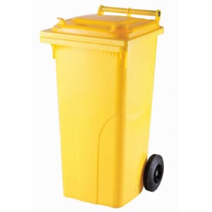 Pojemnik kubeł na odpady i śmieci ATESTY Europlast Austria - żółty 120L 4 Pojemnik kubeł na odpady i śmieci ATESTY Europlast Austria - żółty 120L - obrazek 1
