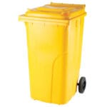 0005 4 meva pojemnik kubel na odpady i smieci atesty europlast austria zolty 240l hurtownia tanio