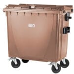 0029 5bio bio kontener pojemnik na odpady bio smieci i odpadki spozywcze atest brazowy 770l