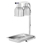 10010329 lampa grzewcza do podgrzewania potraw dan stolowa 2 x 275w royal catering rcwb 550i