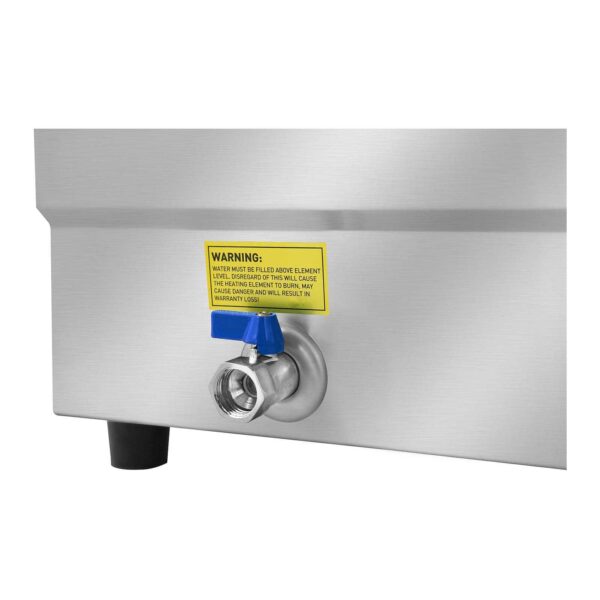 Bemar podgrzewacz wodny z kranem i szklaną osłoną 2200W 30L + 5x pojemnik GN1/2 4 10010391 5