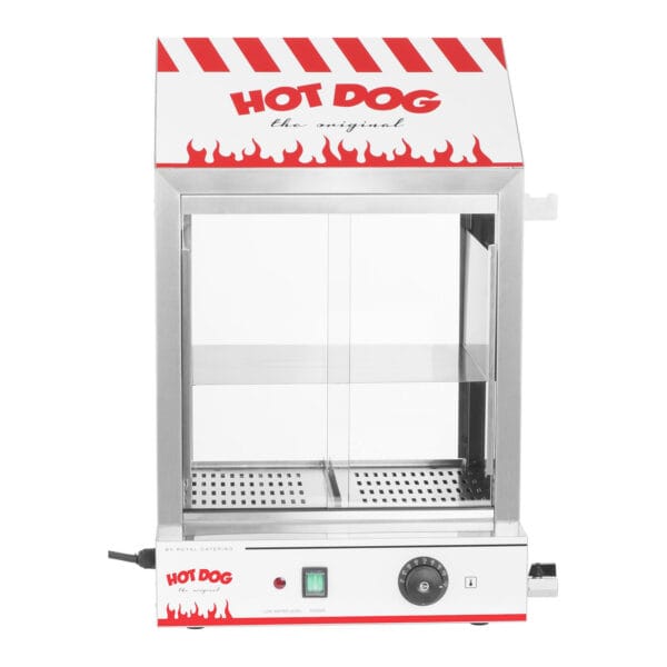 Podgrzewacz witryna grzewcza do 200 hot dogów parówek 50 bułek 2000W Royal Catering RCHW 2000 2 10010423 2