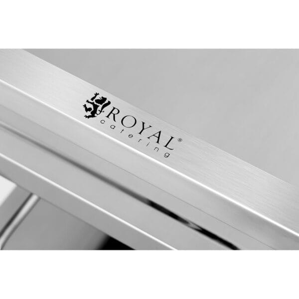 Wózek kelnerski cateringowy 3 półkowy do 150kg ze stali nierdzewnej Royal Catering RCSW 3A 4 10010424 4