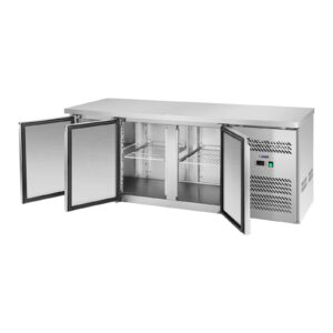 Stół chłodniczy 3-drzwiowy z blatem roboczym ze stali nierdzewnej od -2 do 8deg C 339L 12 Stół chłodniczy 3-drzwiowy z blatem roboczym ze stali nierdzewnej od -2 do 8deg C 339L - obrazek 6