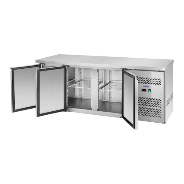 Stół chłodniczy 3-drzwiowy z blatem roboczym ze stali nierdzewnej od -2 do 8deg C 339L 5 10010458 1