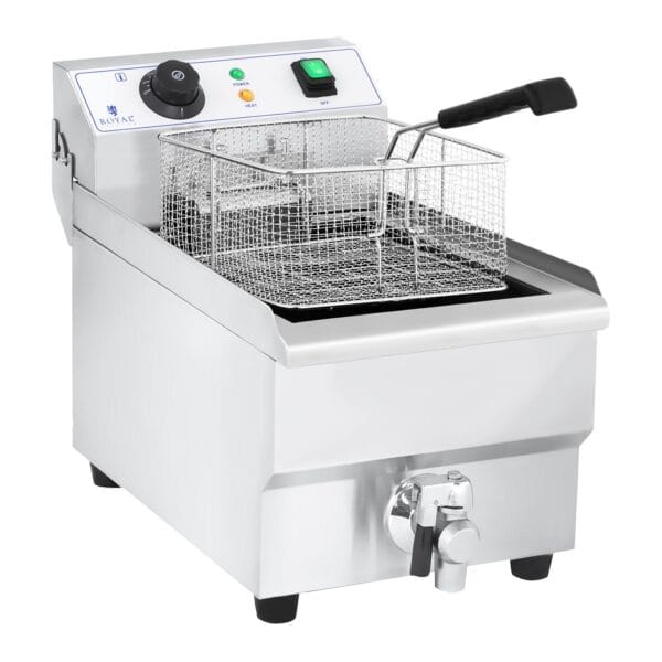 Frytownica frytkownica gastronomiczna profesjonalna z kranem 230V 10L 3 10010688 frytownica frytkownica gastronomiczna profesjonalna z kranem 230v 10l hurtownia sklep zielona gora