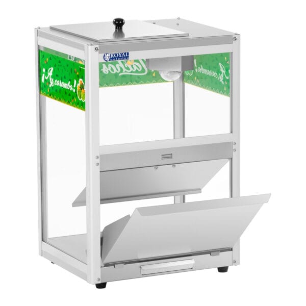 Podświetlany podgrzewacz do nachos popcornu orzeszków LED 100W Royal Catering RCNW-1L 3 10010735 5