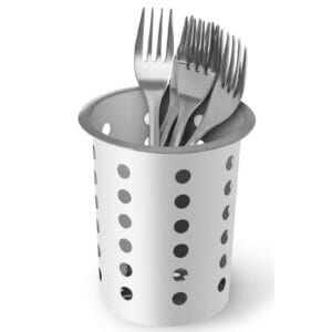 Wkład pojemnik na sztućce widelce łyżki perforowany ze stali nierdzewnej Royal Catering 3 Wkład pojemnik na sztućce widelce łyżki perforowany ze stali nierdzewnej Royal Catering - obrazek 1