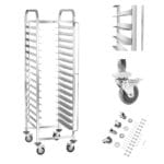 10010868 10010869 wozek kelnerski cateringowy do transportu 16 pojemnikow tac 60 x 40 cm royal catering rctw 16tb 1 hurtownia lubuskie dystrybutor