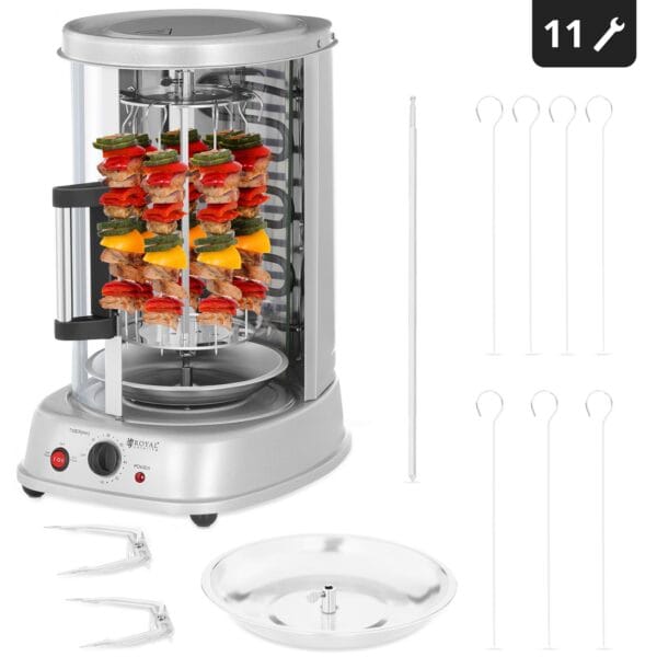 MINI opiekacz grill do kebaba gyrosa warzyw pionowy 3w1 1500W Royal Catering RCGV-1400 5 10010881 1