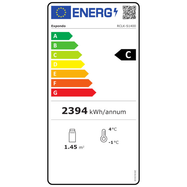 Lodówka chłodziarka szafa chłodnicza podwójna przeszklona od -2 do 8deg C 948L 8 10010920 eei c