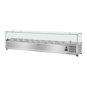 Nadstawa chłodnicza ze szklaną osłoną 9x GN1/4 180cm 6 Nadstawa chłodnicza ze szklaną osłoną 9x GN1/4 180cm - obrazek 2
