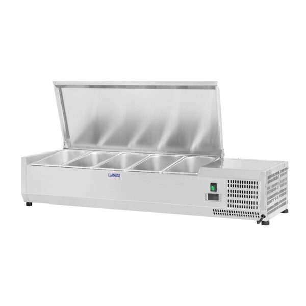Nadstawa chłodnicza ze stalową pokrywą 5x GN1/4 120cm 1 10010941 1