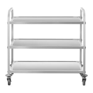 Wózek kelnerski 3-półkowy do 150 kg Stal nierdzewna RCSW-6.2 7 Wózek kelnerski 3-półkowy do 150 kg Stal nierdzewna RCSW-6.2 - obrazek 2