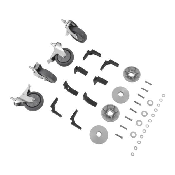 Wózek kelnerski 3-półkowy do 150 kg Stal nierdzewna RCSW-6.2 5 10010985 6