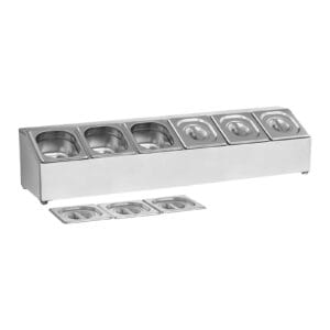 Ekspozytor stojak na pojemniki 6x GN 1/6 + pojemniki z pokrywkami 7 Ekspozytor stojak na pojemniki 6x GN 1/6 + pojemniki z pokrywkami - obrazek 3