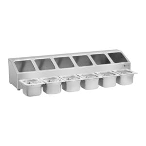 Ekspozytor stojak na pojemniki 6x GN 1/6 + pojemniki z pokrywkami 6 Ekspozytor stojak na pojemniki 6x GN 1/6 + pojemniki z pokrywkami - obrazek 2