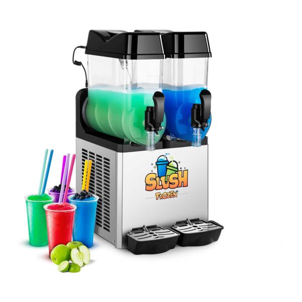 Granitor dyspenser urządzenie do napojów slush granity podwójny 2x 12L 1 10011021 1