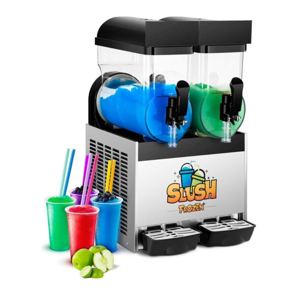 Granitor dyspenser urządzenie do napojów slush granity podwójny 2x 15L 1 10011023 1