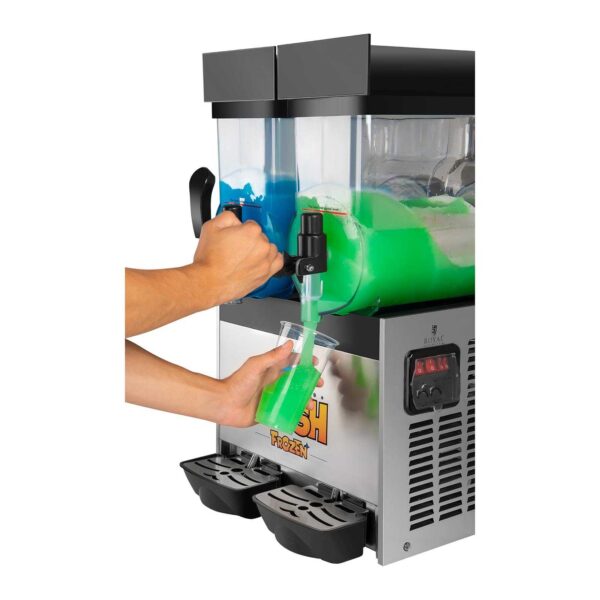 Granitor dyspenser urządzenie do napojów slush granity podwójny 2x 15L 3 10011023 3