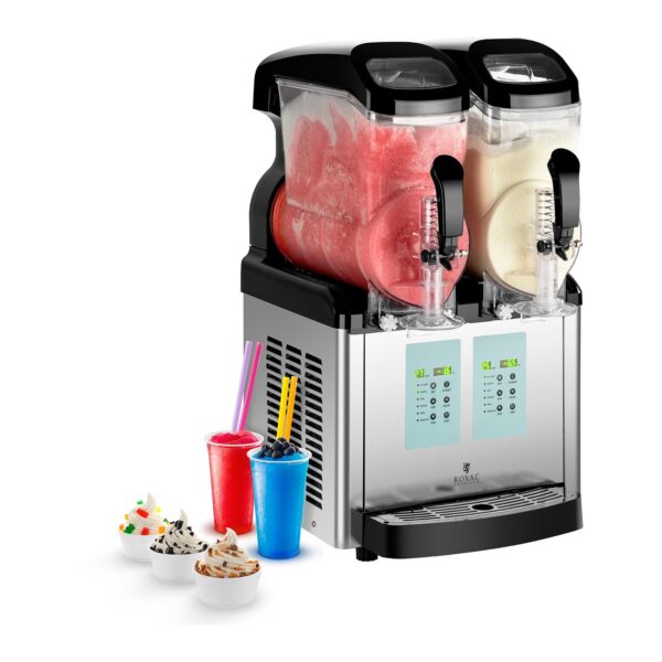 Granitor dyspenser urządzenie do napojów slush granity lodów podwójny 2x 6L 3 10011028 1