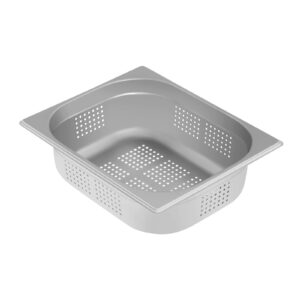 Naczynie gastronomiczne perforowane ze stali GN1/2 gł. 100 mm 1 Naczynie gastronomiczne perforowane ze stali GN1/2 gł. 100 mm - obrazek 1