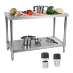 10011095 stol blat roboczy do kuchni gastronomiczny centralny z polka stal nierdzewna 100 x 60cm hurtownia sklep zielona gora