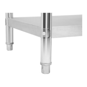 Stół blat roboczy gastronomiczny stalowy nierdzewny z półką 100x70cm 8 Stół blat roboczy gastronomiczny stalowy nierdzewny z półką 100x70cm - obrazek 4