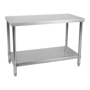 Stół blat roboczy gastronomiczny stalowy nierdzewny z półką 100x70cm 6 Stół blat roboczy gastronomiczny stalowy nierdzewny z półką 100x70cm - obrazek 2