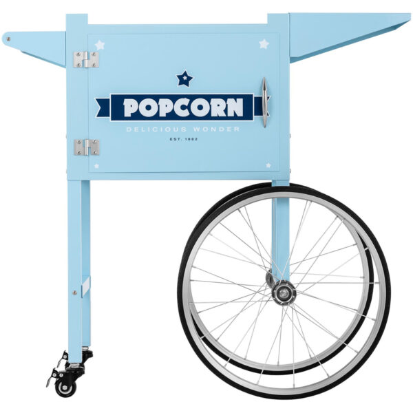 Wózek podstawa do maszyny do popcornu z szafką retro 51 x 37 cm - niebieski 5 10011102 5