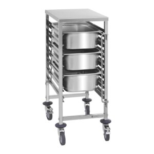 Wózek gastronomiczny transportowy do pojemników 7x GN1/1 nośność do 50kg 6 Wózek gastronomiczny transportowy do pojemników 7x GN1/1 nośność do 50kg - obrazek 2