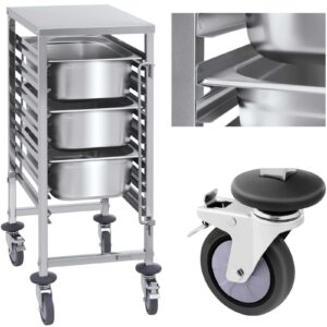 Wózek gastronomiczny transportowy do pojemników 7x GN1/1 nośność do 50kg 5 Wózek gastronomiczny transportowy do pojemników 7x GN1/1 nośność do 50kg - obrazek 1