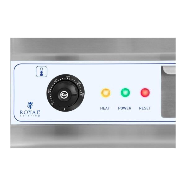 Grill płyta grillowa elektryczna gładka 300deg C 60 cm 2 x 3200W 4 10011139 3