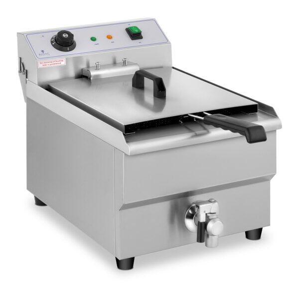 Frytownica nastawna gastronomiczna elektryczna z kranem 230 V 3500W 16 L 2 10011142 2