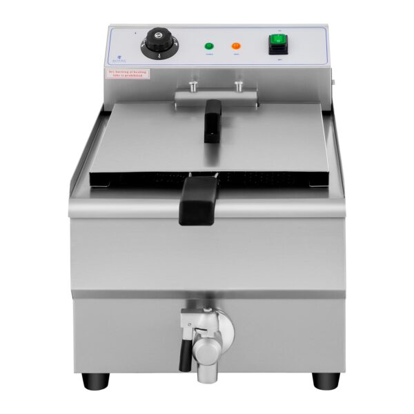 Frytownica nastawna gastronomiczna elektryczna z kranem 230 V 3500W 16 L 3 10011142 3