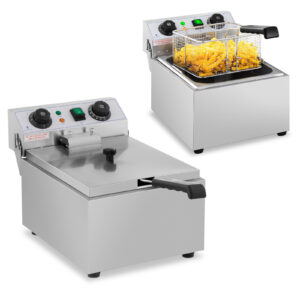 Frytownica nastawna gastronomiczna elektryczna TIMER 230 V 3200W 10 L 6 Frytownica nastawna gastronomiczna elektryczna TIMER 230 V 3200W 10 L - obrazek 1