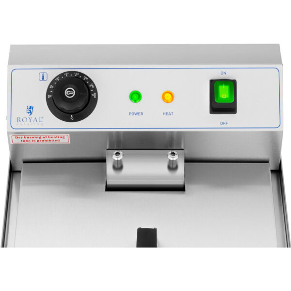 Frytownica elektryczna nastawna z kranem spustowym 230 V 3200 W 13 l 4 10011171 4