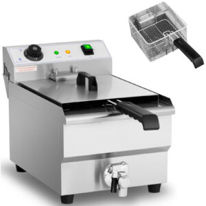 Frytownica elektryczna nastawna z kranem spustowym 230 V 3200 W 13 l 6 Frytownica elektryczna nastawna z kranem spustowym 230 V 3200 W 13 l - obrazek 1