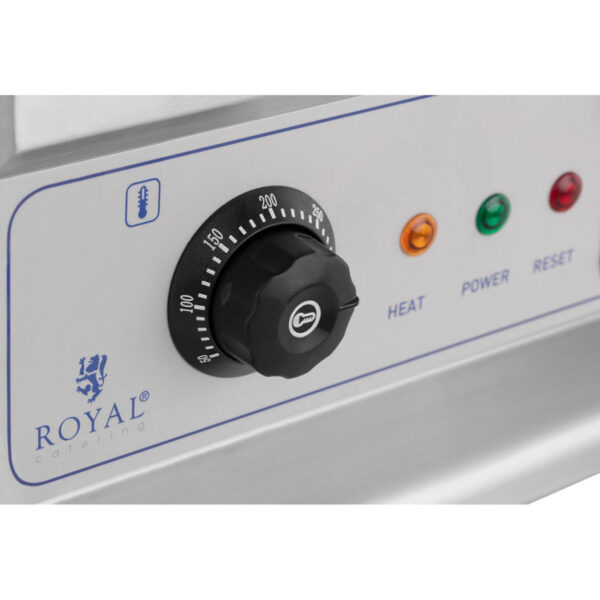 Grill płyta grillowa podwójna gładka ryflowana z szufladą na tłuszcz 230 V 2x 3200 W 4 10011175 4