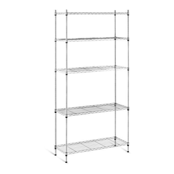 Regał magazynowy druciany ażurowy kolor szary 180x90x35cm do 150kg 1 10011225 1