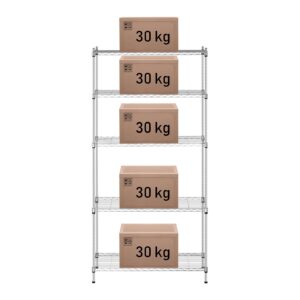 Regał magazynowy druciany ażurowy kolor szary 180x90x35cm do 150kg 10 Regał magazynowy druciany ażurowy kolor szary 180x90x35cm do 150kg - obrazek 3