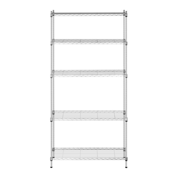 Regał magazynowy druciany ażurowy kolor szary 180x90x35cm do 150kg 3 10011225 3