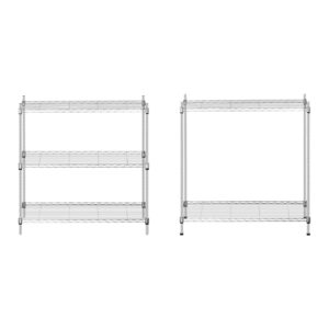 Regał magazynowy druciany ażurowy kolor szary 180x90x35cm do 150kg 12 Regał magazynowy druciany ażurowy kolor szary 180x90x35cm do 150kg - obrazek 5