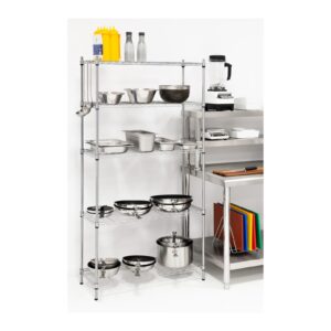 Regał magazynowy druciany ażurowy kolor szary 180x90x35cm do 150kg 15 Regał magazynowy druciany ażurowy kolor szary 180x90x35cm do 150kg - obrazek 8