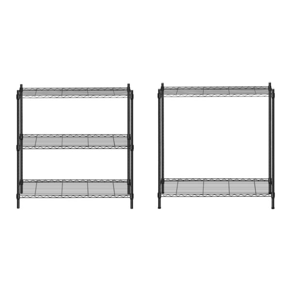 Regał magazynowy druciany ażurowy kolor czarny 180x90x35cm do 150kg 4 10011226 4