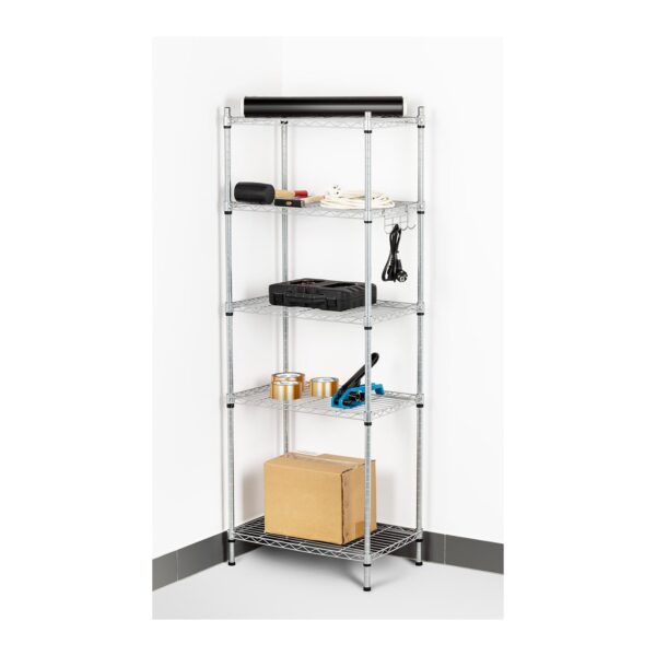 Regał magazynowy druciany ażurowy kolor szary 150x55x35cm do 150kg 6 10011227 6