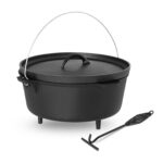 10011256 kociolek garnek zeliwny mysliwski na ognisko grill sr 37cm 10 75l nozki hurtownia sklep zielona gora