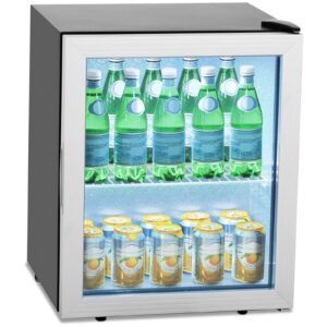 Lodówka na napoje witryna chłodnicza stal 54 l czarna 9 Lodówka na napoje witryna chłodnicza stal 54 l czarna - obrazek 2