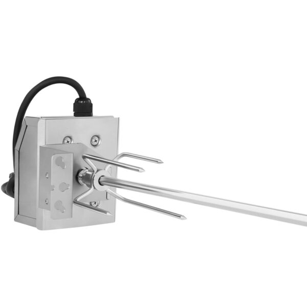 Rożen elektryczny obrotowy do grilla ze stali nierdzewnej 83 cm 2 obr./min 2 10011430 2