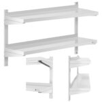 10011455 polka scienna wiszaca gastronomiczna podwojna z regulacja stal 100 x 30 cm ean 4062859991102 hurtownia sklep